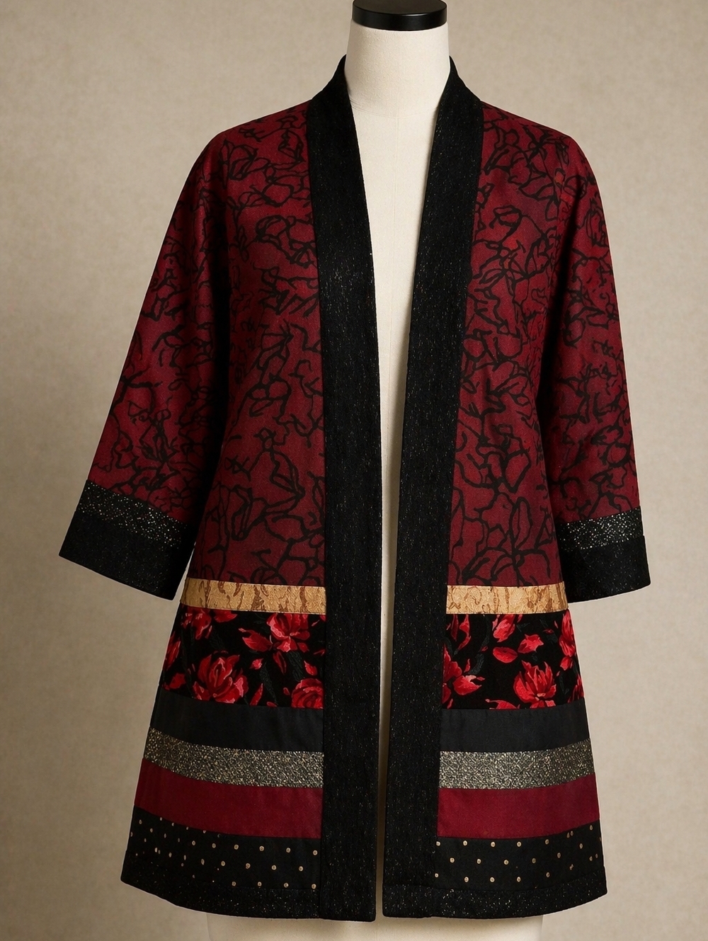 Chico's Multicolor Patterned Jacket